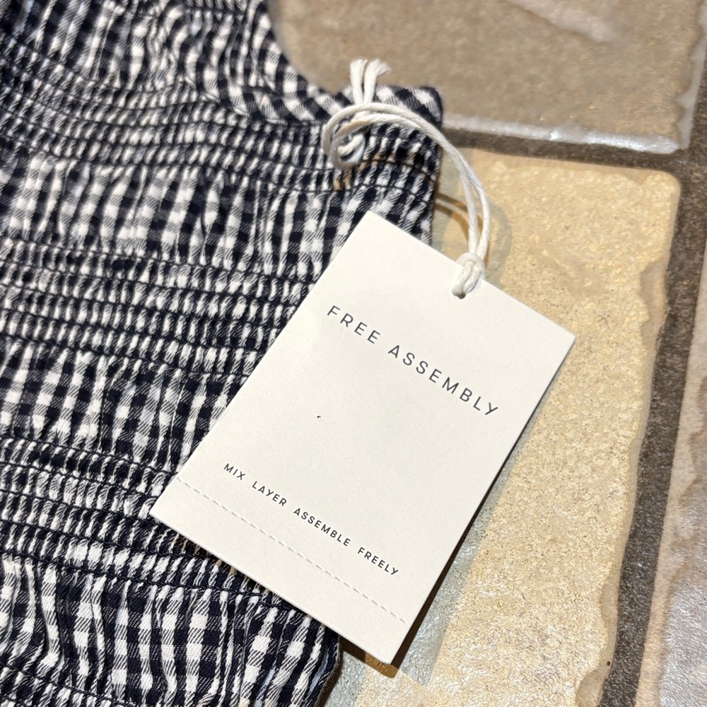 Free Assembly new  Gingham Dress - Picture 2 of 9